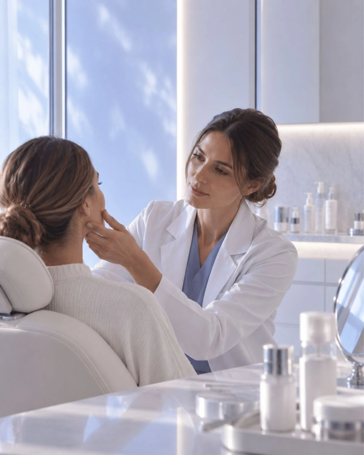 Cabinet de dermatologie équipé pour les actes esthétiques